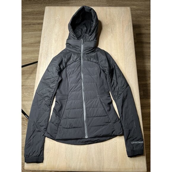 Lululemon Down for It All Jacket Black Size 2 - Picture 3 of 7